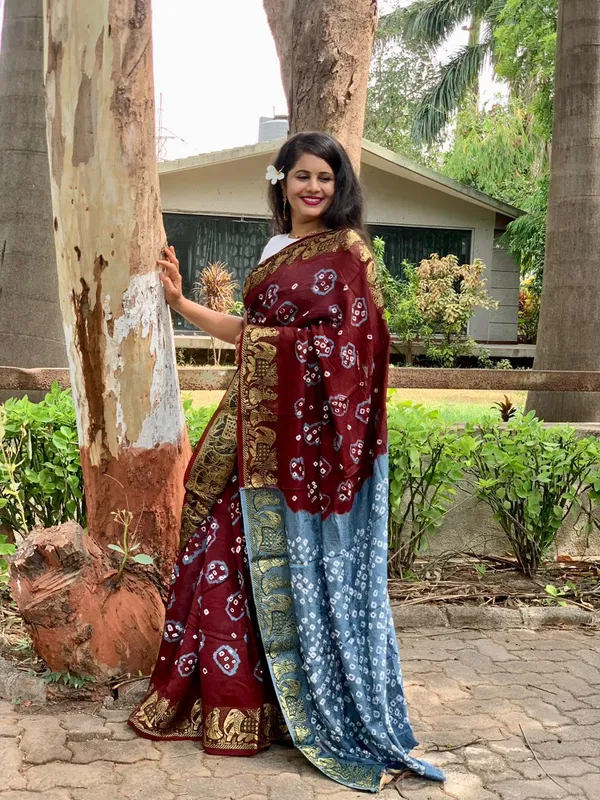 Pure_Cotton_Block_Print_Saree_With_Blouse